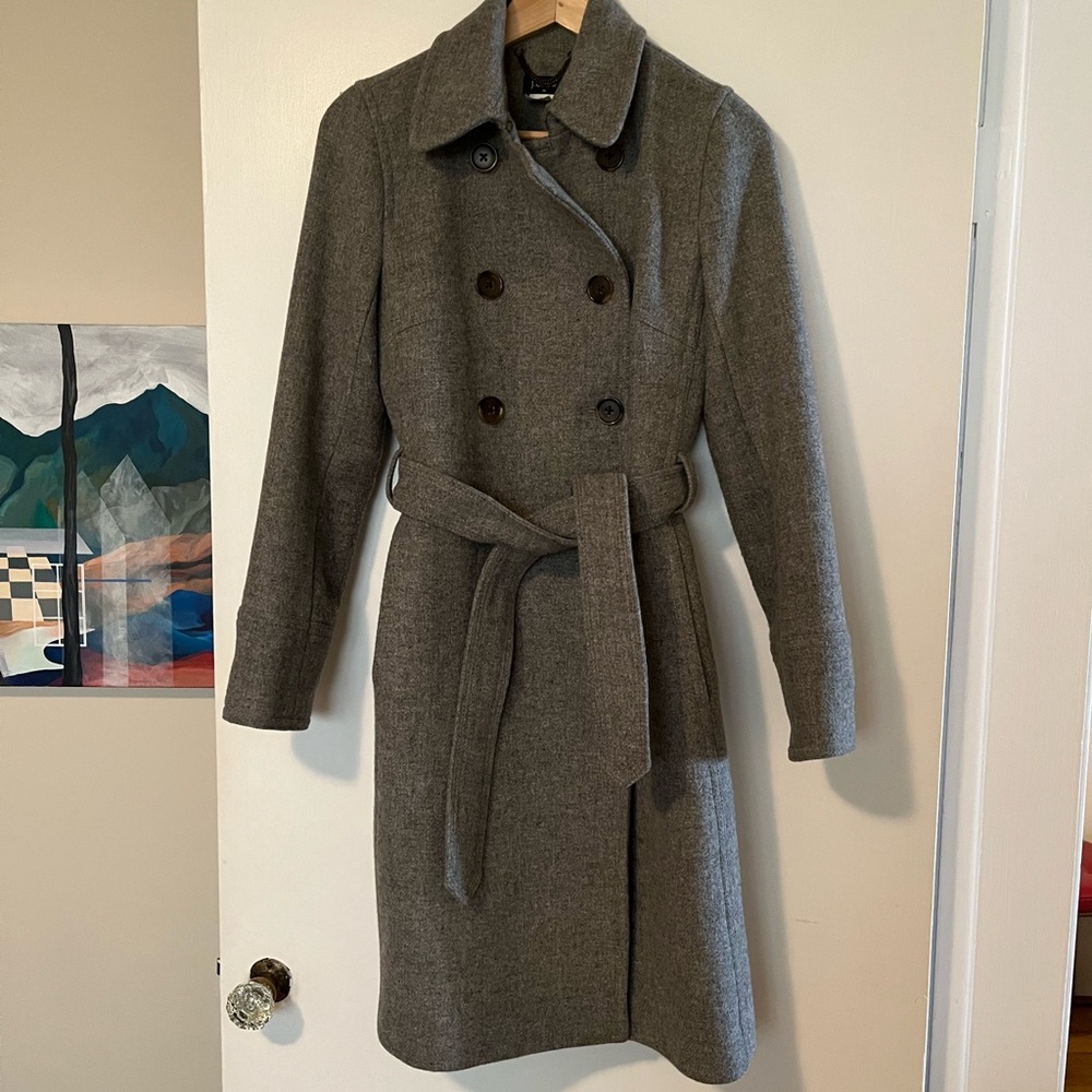 J. Crew Gray Wool Coat